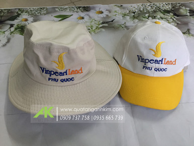 Nón tai bèo thêu logo Vinpearl Land Phú Quốc